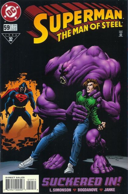 Superman: The Man of Steel Prey |  Issue#59A | Year:1996 | Series: Superman | Pub: DC Comics | Direct Edition
