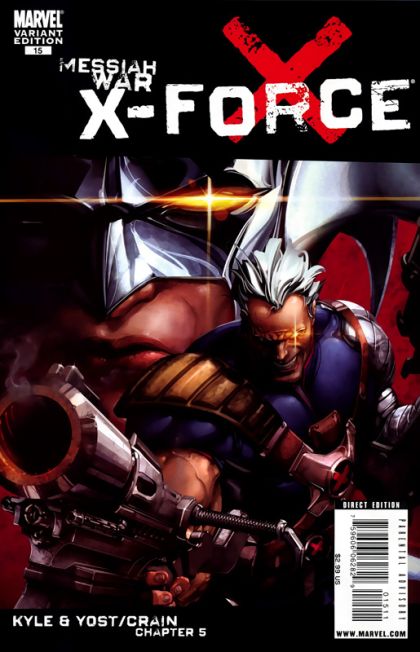 X-Force, Vol. 3 Messiah War - Messiah War, Chapter 5 |  Issue#15B | Year:2009 | Series: X-Force | Pub: Marvel Comics | Clayton Crain Incentive Variant (1:10)