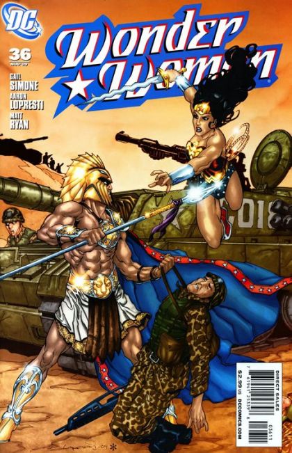 Wonder Woman, Vol. 3 Warkiller, Part 1: Heart of Fire |  Issue#36 | Year:2009 | Series: Wonder Woman | Pub: DC Comics | Aaron Lopresti Regular