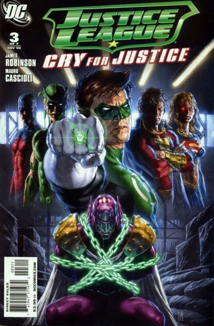 Justice League: Cry For Justice The Villain / The Origin of Prometheus |  Issue#3A | Year:2009 | Series: Justice League | Pub: DC Comics | Mauro Cascioli Regular
