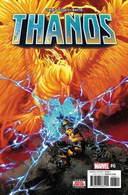 Thanos, Vol. 2 Thanos Returns, Part Six |  Issue#6A | Year:2017 | Series:  | Pub: Marvel Comics | Regular Mike Deodato Jr Cover