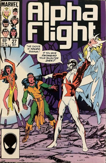 Alpha Flight, Vol. 1 Betrayal |  Issue#27A | Year:1985 | Series: Alpha Flight | Pub: Marvel Comics | Direct Edition