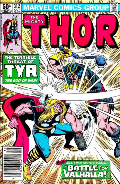 Thor, Vol. 1 The Judgement of Tyr |  Issue#312B | Year:1981 | Series: Thor | Pub: Marvel Comics | Newsstand Edition
