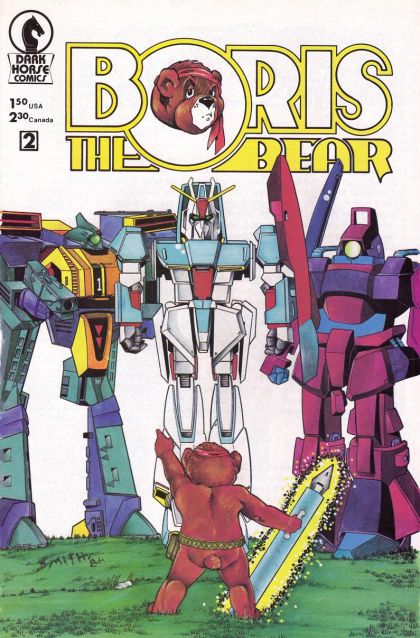 Boris the Bear Die, Robot, Die! |  Issue#2 | Year:1986 | Series:  | Pub: Nicotat Comics | James Dean Smith Regular Cover