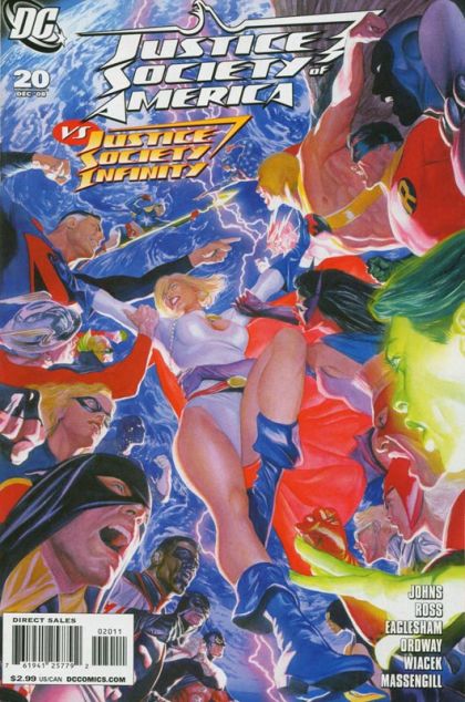Justice Society of America, Vol. 3 One World, Under Gog, Part V: Earth Bound |  Issue#20A | Year:2008 | Series: JSA | Pub: DC Comics | Alex Ross Regular Cover
