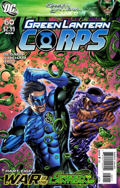 Green Lantern Corps, Vol. 1 War of the Green Lanterns - War of the Green Lanterns, Part Eight |  Issue#60A | Year:2011 | Series: Green Lantern | Pub: DC Comics | Tyler Kirkham Regular