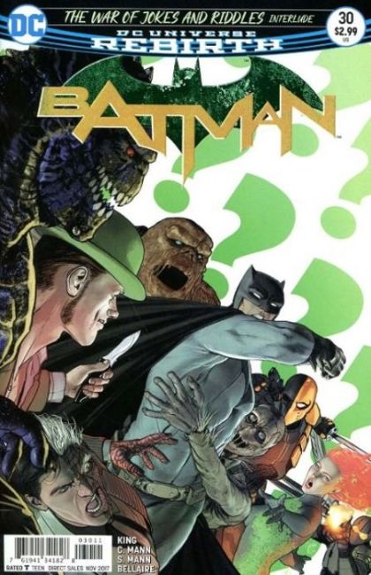 Batman, Vol. 3 The War of Jokes and Riddles, Interlude |  Issue#30A | Year:2017 | Series: Batman | Pub: DC Comics | Mikel Janin Regular Cover