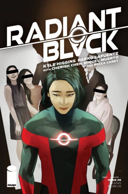 Radiant Black Red |  Issue#6C | Year:2021 | Series: Massive-Verse | Pub: Image Comics | Kira Okamoto Helmless Variant