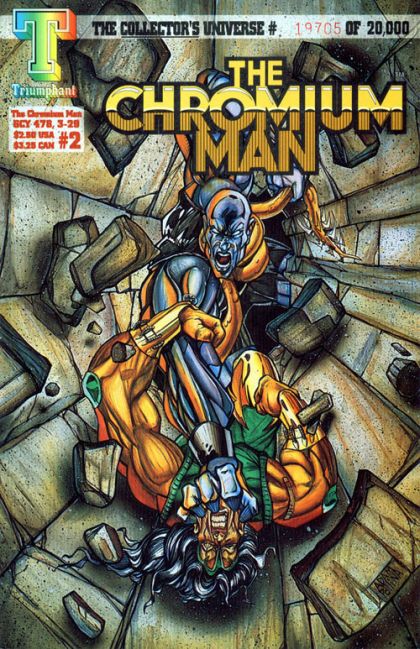 The Chromium Man  |  Issue#2A | Year:1993 | Series: The Chromium Man | Pub: Triumphant Comics | Regular Cover
