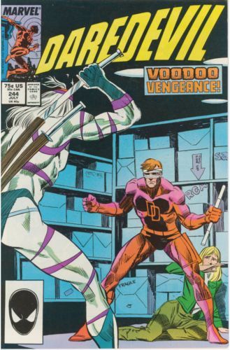 Daredevil, Vol. 1 Touch Me |  Issue#244A | Year:1987 | Series: Daredevil | Pub: Marvel Comics | Direct Edition