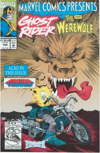 Marvel Comics Presents, Vol. 1 Infinity War - Typhoid's Kiss, Typhoid's Kiss, Part 1 / I, Thanos: Legion of the Doomed |  Issue#109A | Year:1992 | Series:  | Pub: Marvel Comics |