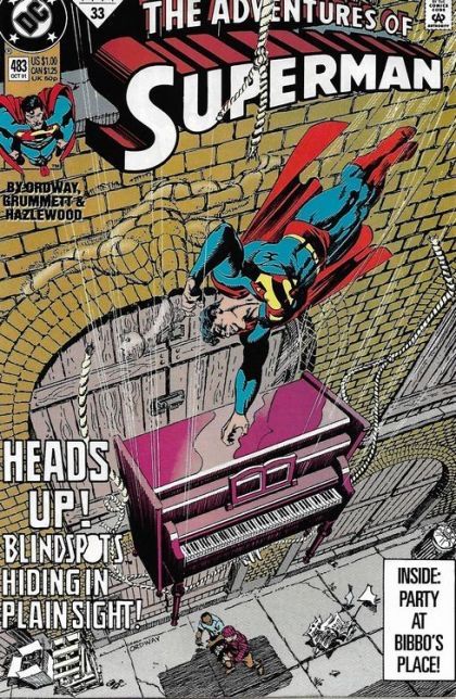 The Adventures of Superman Blindspot! |  Issue#483A | Year:1991 | Series: Superman | Pub: DC Comics | Direct Edition