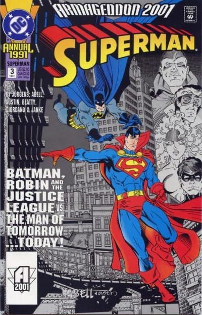 Superman, Vol. 2 Annual Armageddon 2001 - Execution 2001 |  Issue#3A | Year:1991 | Series: Superman | Pub: DC Comics | Direct Edition