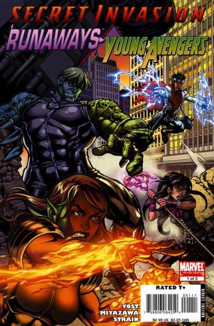 Secret Invasion: Runaways / Young Avengers Secret Invasion  |  Issue#1 | Year:2008 | Series: Secret Invasion | Pub: Marvel Comics | Michael Ryan Regular