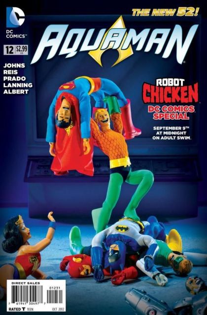 Aquaman, Vol. 7 The Others, Chapter Six |  Issue#12C | Year:2012 | Series: Aquaman | Pub: DC Comics | Robot Chicken Variant Cover