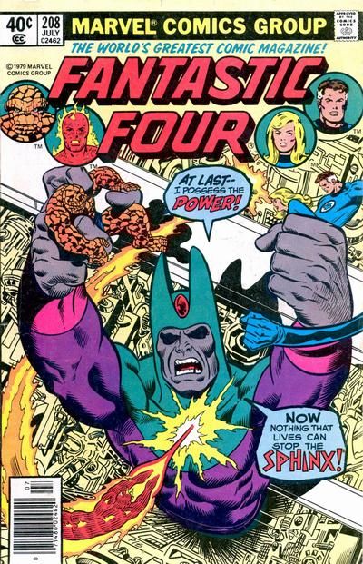 Fantastic Four, Vol. 1 The Power of the Sphinx! |  Issue#208B | Year:1979 | Series: Fantastic Four | Pub: Marvel Comics | Newsstand Edition