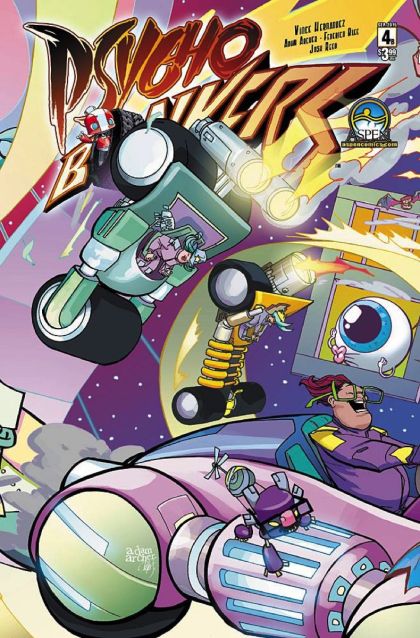 Psycho Bonkers  |  Issue#4B | Year:2015 | Series:  | Pub: Aspen Comics | Direct Market Cover B