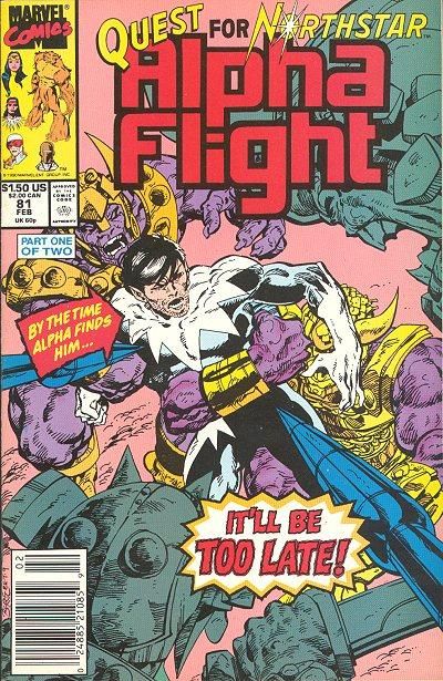 Alpha Flight, Vol. 1 The Quest for Northstar, Part 1: Prisoners |  Issue#81 | Year:1989 | Series: Alpha Flight | Pub: Marvel Comics |