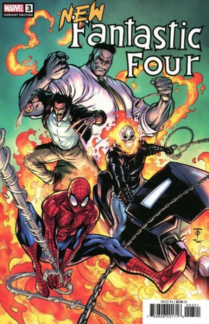 New Fantastic Four Hell in a Handbasket, Part 3 |  Issue#3B | Year:2022 | Series:  | Pub: Marvel Comics | Marcus To Cover