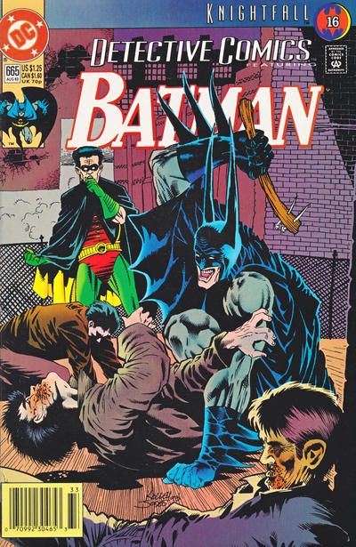Detective Comics, Vol. 1 Knightfall - Part 16: Lightning Changes |  Issue#665B | Year:1993 | Series: Detective Comics | Pub: DC Comics | Newsstand Edition