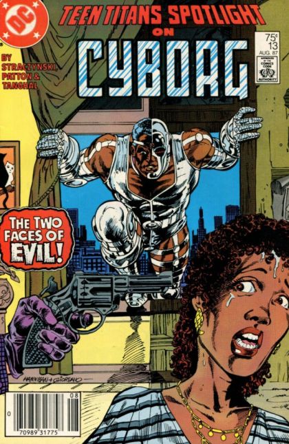 Teen Titans Spotlight Face to Face to Face to Face |  Issue#13B | Year:1987 | Series: Teen Titans | Pub: DC Comics | Newsstand Edition