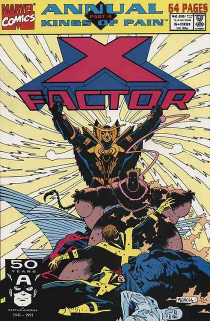 X-Factor, Vol. 1 Annual Kings of Pain - Part 4: King of Pain / The Killing Stroke Part 2: The Sacrificial Lamb / Tribute the Third |  Issue#6A | Year:1991 | Series: X-Factor | Pub: Marvel Comics |