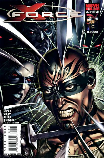 X-Force, Vol. 3 Old Ghosts, Part 2 |  Issue#8 | Year:2008 | Series: X-Force | Pub: Marvel Comics | Mike Choi Regular