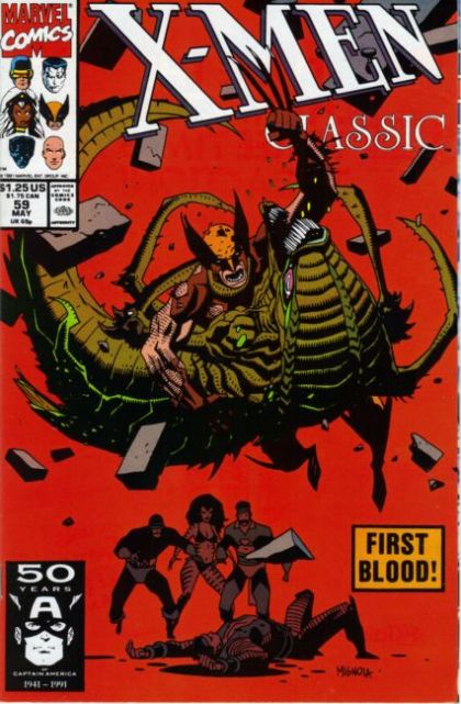 X-Men Classic First Blood |  Issue#59A | Year:1991 | Series: X-Men | Pub: Marvel Comics