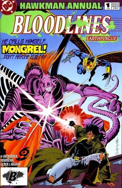 Hawkman, Vol. 3 Annual Bloodlines - Bad Blood |  Issue#1 | Year:1993 | Series: Hawkman | Pub: DC Comics |