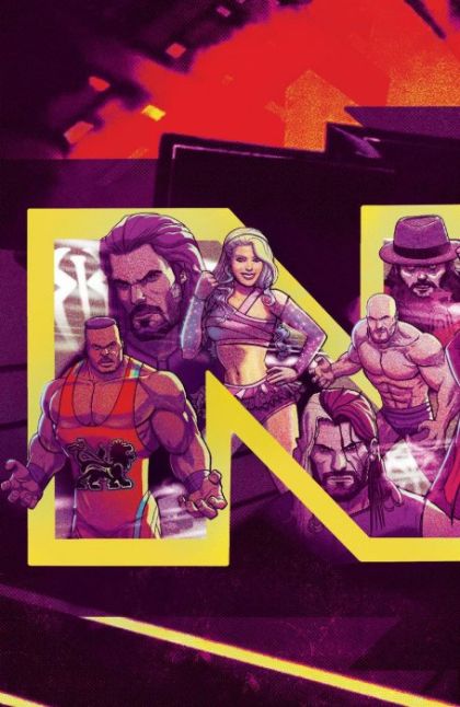 WWE: NXT Takeover The Blueprint |  Issue#1B | Year:2018 | Series:  | Pub: Boom! Studios | Variant Marco D'Alfonso Connecting Subscription Cover