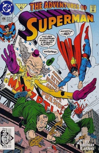 The Adventures of Superman Truth and Consequences |  Issue#496A | Year:1992 | Series: Superman | Pub: DC Comics | Direct Edition