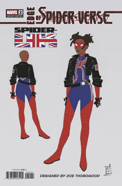 Edge of Spider-Verse, Vol. 2 Gig of Nightmares / The Spider and the Dragon / A Single Thread / Mini Marvels |  Issue#2B | Year:2022 | Series:  | Pub: Marvel Comics | Zoe Thorogood Incentive Design Variant (1:10)