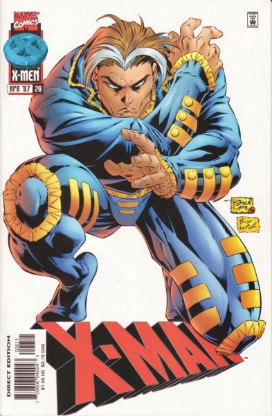 X-Man Down To Earth |  Issue#26A | Year:1997 | Series: X-Men | Pub: Marvel Comics | Direct Edition