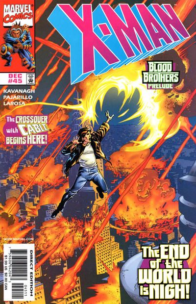 X-Man Blood Brothers - Crossing Borders |  Issue#45A | Year:1998 | Series: X-Men | Pub: Marvel Comics | Direct Edition