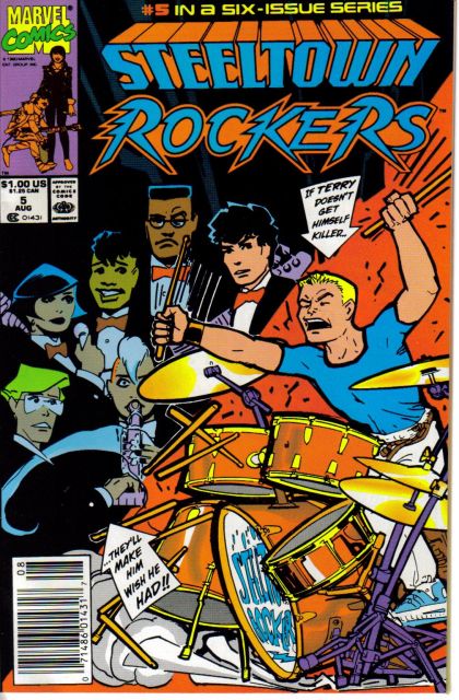 Steeltown Rockers Night Train |  Issue#5B | Year:1990 | Series:  | Pub: Marvel Comics | Newsstand Edition