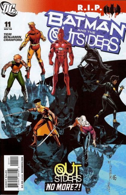 Batman and the Outsiders, Vol. 2 Batman R.I.P. - Outsiders No More, Outsiders No More Part 1 |  Issue#11 | Year:2008 | Series:  | Pub: DC Comics |