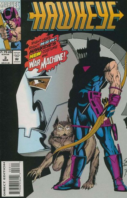 Hawkeye, Vol. 2 Run Of The Arrow |  Issue#3A | Year:1994 | Series: Hawkeye | Pub: Marvel Comics | Direct Edition