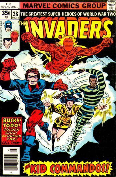 The Invaders, Vol. 1 Calling the Kid Commandos! |  Issue#28B | Year:1978 | Series: Invaders | Pub: Marvel Comics | Newsstand Edition