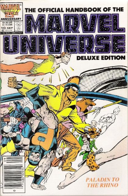 Official Handbook of the Marvel Universe: Deluxe Edition (Vol. 2) Paladin to the Rhino |  Issue#10B | Year:1986 | Series: Official Handbook of the Marvel Universe | Pub: Marvel Comics | Newsstand Edition
