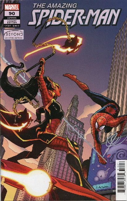 The Amazing Spider-Man, Vol. 5 "Beyond: Chapter Sixteen" |  Issue#90B | Year:2022 | Series: Spider-Man | Pub: Marvel Comics | Antonio Roge Variant Cover