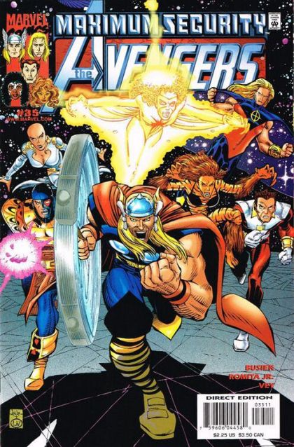 The Avengers, Vol. 3 Maximum Security - Maximum Security, Part 18: Interstellar Intrigues |  Issue#35A | Year:2000 | Series: Avengers | Pub: Marvel Comics | Direct Edition