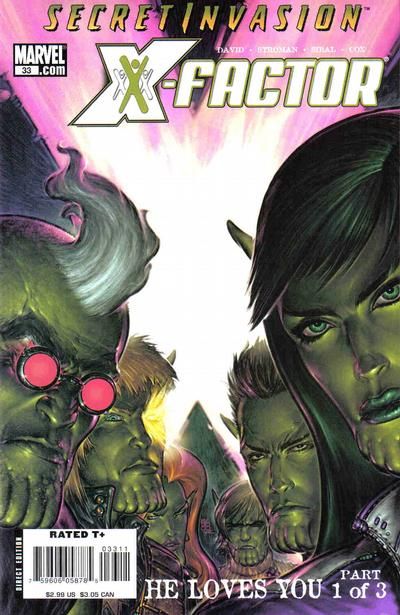 X-Factor, Vol. 3 Secret Invasion - He Loves You, The Darwin Awards, Part One |  Issue#33A | Year:2008 | Series: X-Factor | Pub: Marvel Comics | Boo Cook Regular