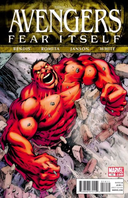 The Avengers, Vol. 4 Fear Itself - Part 2 |  Issue#14A | Year:2011 | Series: Avengers | Pub: Marvel Comics | Alan Davis Regular Cover