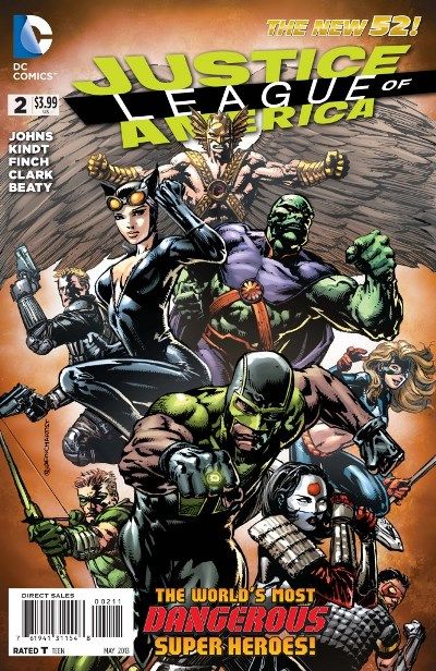 Justice League of America, Vol. 3 World's Most Dangerous, Chapter Two |  Issue#2A | Year:2013 | Series: Justice League | Pub: DC Comics | David Finch Regular Cover