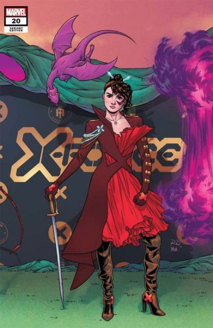 X-Force, Vol. 6 Hellfire Gala - The Secret Garden |  Issue#20D | Year:2021 | Series: X-Force | Pub: Marvel Comics | Variant Russell Dauterman Connecting Cover