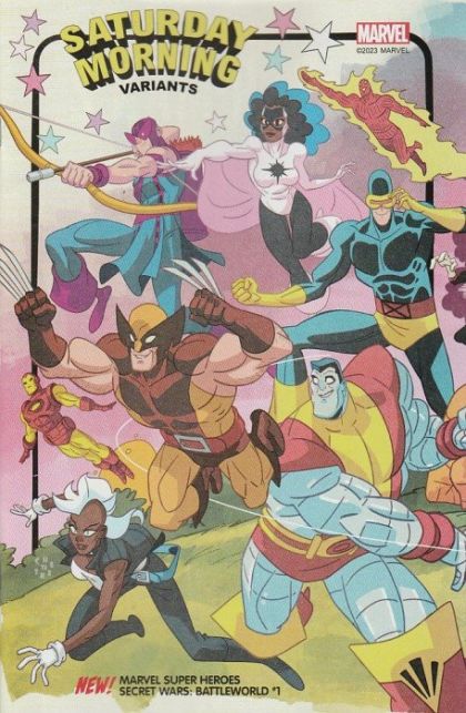 Marvel Super Heroes: Secret Wars - Battleworld A Whole New War! |  Issue#1E | Year:2023 | Series:  | Pub: Marvel Comics | Sean 'Cheeks' Galloway Saturday Morning Variant