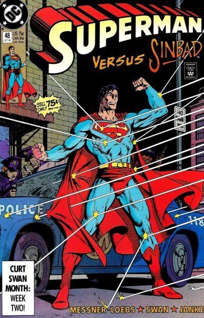 Superman, Vol. 2 The Sinbad Contract - The Sinbad Contract part 1 |  Issue#48A | Year:1990 | Series: Superman | Pub: DC Comics | Direct Edition