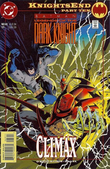 Batman: Legends of the Dark Knight Knight's End - Part Ten |  Issue#63A | Year:1994 | Series:  | Pub: DC Comics | Direct Edition