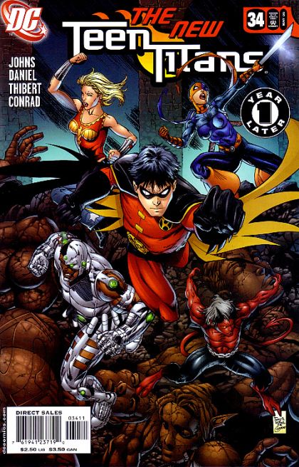 Teen Titans, Vol. 3 The New Teen Titans, Part 1: One Year Later |  Issue#34A | Year:2006 | Series: Teen Titans | Pub: DC Comics | Regular Tony Daniel Cover
