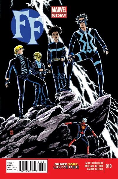 FF, Vol. 2 Paint It Black |  Issue#10A | Year:2013 | Series: Fantastic Four | Pub: Marvel Comics | Michael Allred Regular